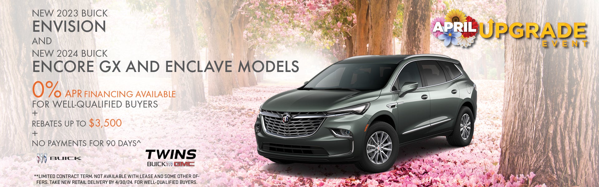 2024 Buick Envision and 2024 Buick Encore GX and Enclave 